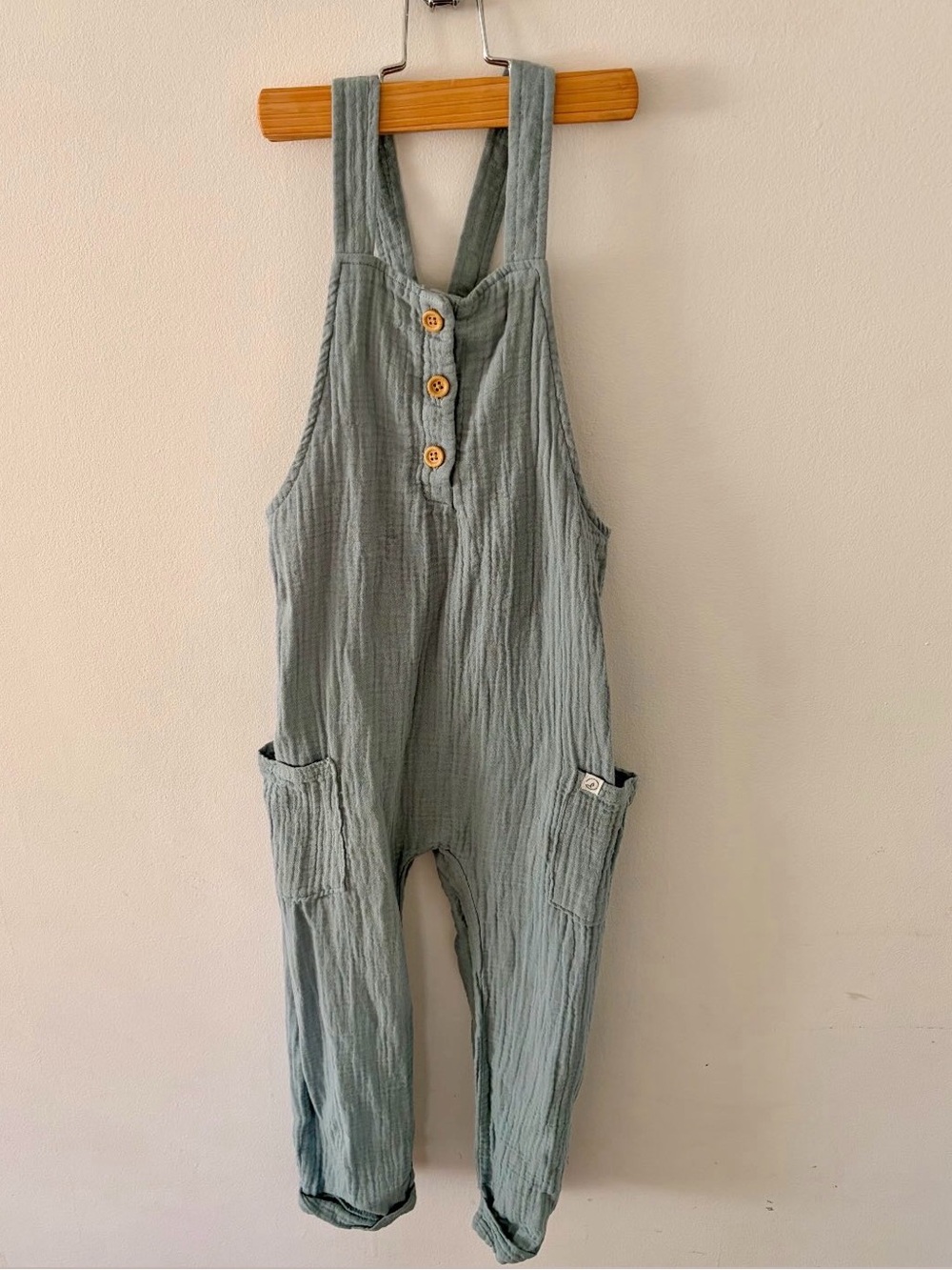 Organic Cotton Muslin Overalls